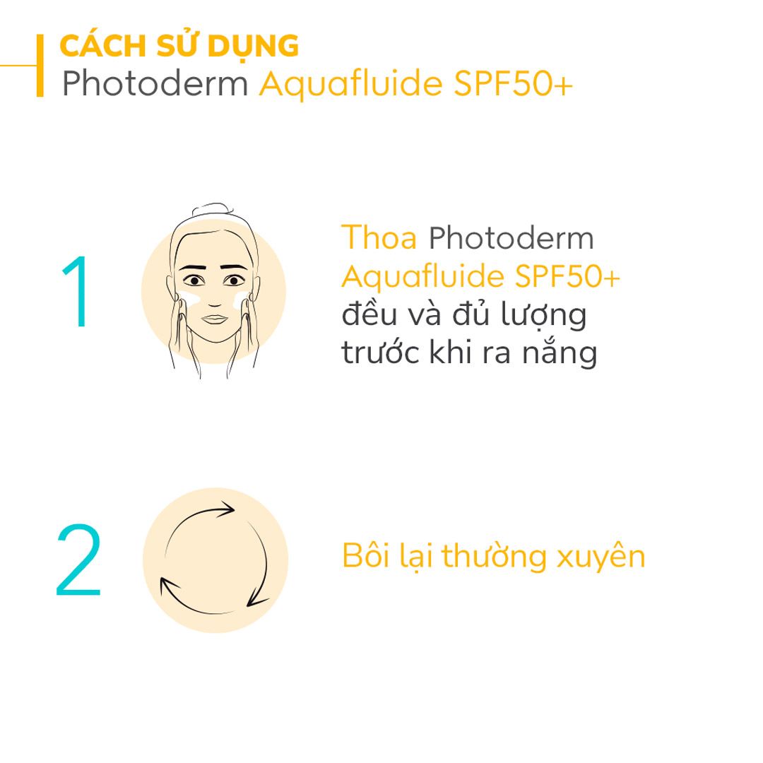  Kem Chống Nắng Bioderma Photoderm Aquafluide SPF 50+ (Invisible) 40ml 