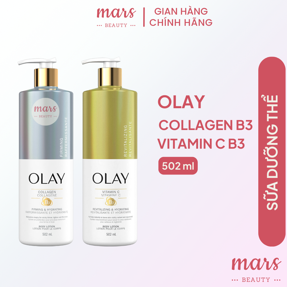  Sữa dưỡng Thể Olay Vitamin C - Collagen 502ml 