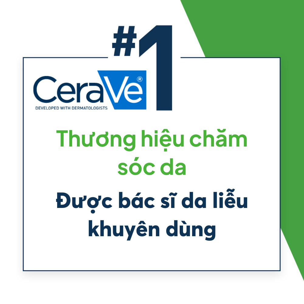  Sữa Rửa Mặt CeraVe Foaming Cleanser Sạch Sâu Cho Da Thường Đến Da Dầu 