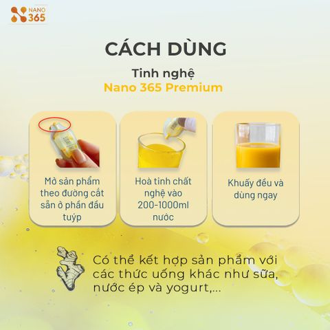  [Combo trải nghiệm NANO 365] 4 tuýp tinh nghệ & 5 thanh thạch nghệ 