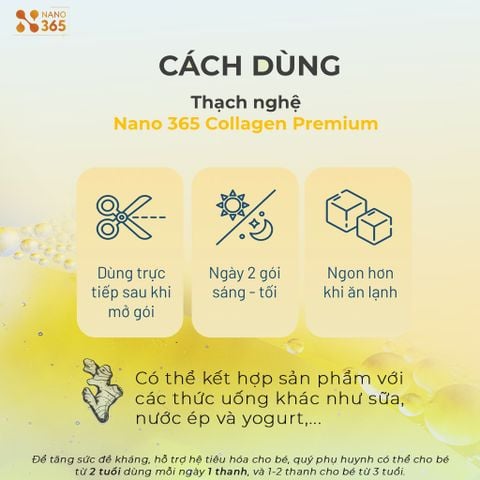  Thạch Nghệ Nano 365 Collagen Premium (10 thanh) 