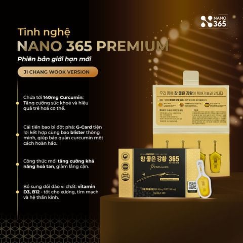 [Combo 01] 2 Tinh nghệ Nano 365 Premium (64 tuýp) 