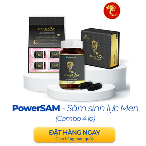 POWERSAM (Sâm sinh lực Men) - Combo 4 lọ