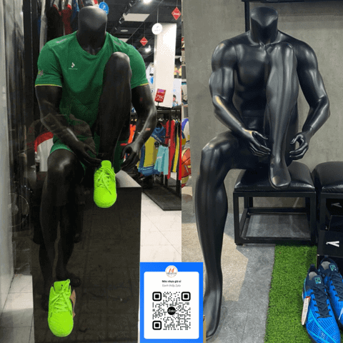  Manocanh Thể Thao Dáng Ngồi Mang Giày – Tư Thế Tự Nhiên, Thu Hút Mọi Ánh Nhìn 