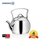  Ấm inox cao cấp Korkmaz Tombik 3.5 lít - A094 