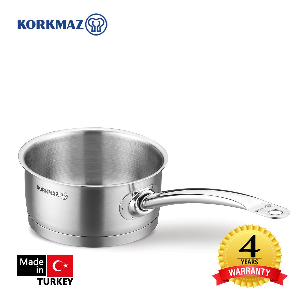  Quánh inox cao cấp Korkmaz Proline 1.5 lít không nắp - A1156 