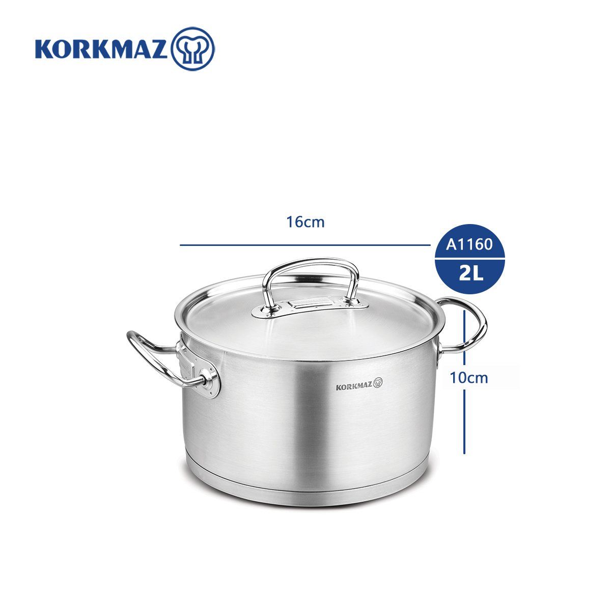  Nồi inox cao cấp Korkmaz Proline 2 lít - A1160 