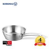  [GIẢM THÊM 10%-10DAAN3HM5DFVI] Chảo sâu inox cao cấp Korkmaz Proline 20cm - A1175 