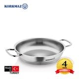  Chảo inox cao cấp 2 quai Korkmax Proline 24cm - A1192 