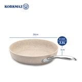  Chảo chống dính Korkmaz Granita 26 cm - 2.5 lít - KONCA1265 