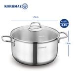  Nồi inox cao cấp Korkmaz Perla 6.8 lít - A1571 