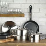  [GIẢM THÊM 10%-10DAAN3HM5DFVI] Nồi inox cao cấp Korkmaz Proline 4.5 lít thân thấp - A1170 