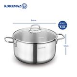  Nồi inox cao cấp Korkmaz Perla 5.5 lít - A1657 