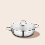  [GIẢM THÊM 10%-10DAAN3HM5DFVI] Nồi inox cao cấp thân thấp Korkmaz Perla 3 lít - A1658 