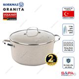  Nồi chống dính Korkmaz Granita 5 lít - 24x12,5 cm - KONNA1261 