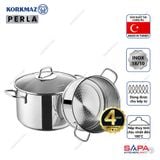  Bộ nồi xửng hấp inox cao cấp Korkmaz Perla 20cm - A1521 