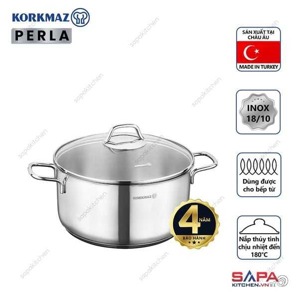  Nồi inox cao cấp Korkmaz Perla 2.3 lít - A1654 