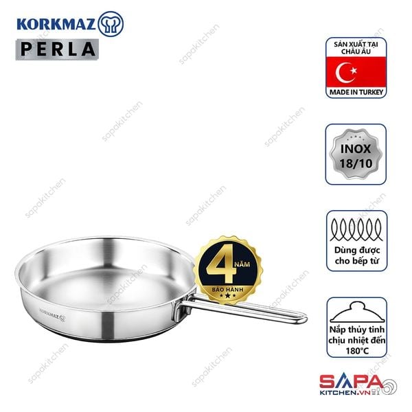  Chảo inox cao cấp Korkmaz Perla 24cm- A1659 
