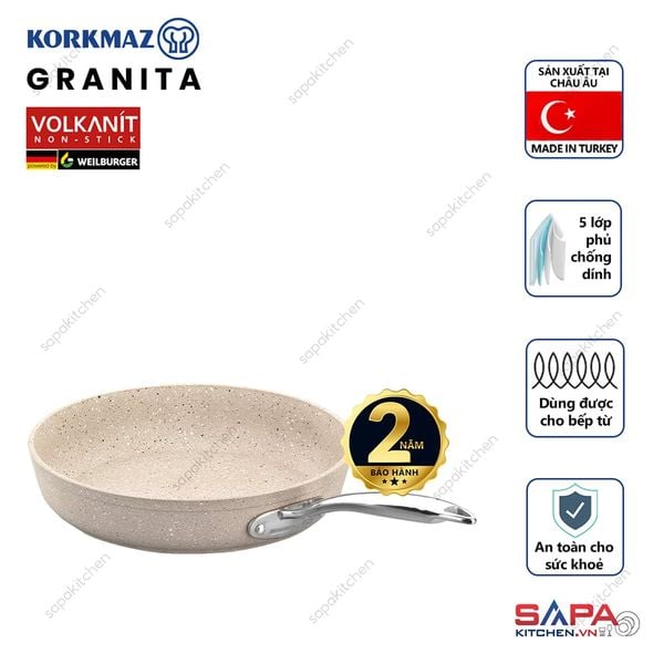  Chảo chống dính Korkmaz Granita 24 cm - 2 lít - KONCA1855 