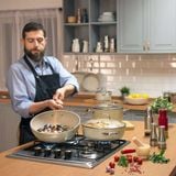  [GIẢM THÊM 8%-8OI3DEQEIOTB8] Nồi chống dính cao cấp Korkmaz Granita thân thấp 2.5 lít - A1854 