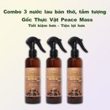  LBT1 Combo 3 Nước Tắm Tượng & Lau Bàn Thờ Gốc Thực Vật Peace Mass Tinh Dầu Quế 250ml 