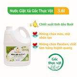  NGB7 Combo 03 Sản Phẩm Gốc Thực Vật Peace Mass Nước Giặt Xả 2 in 1 3.6 lít 