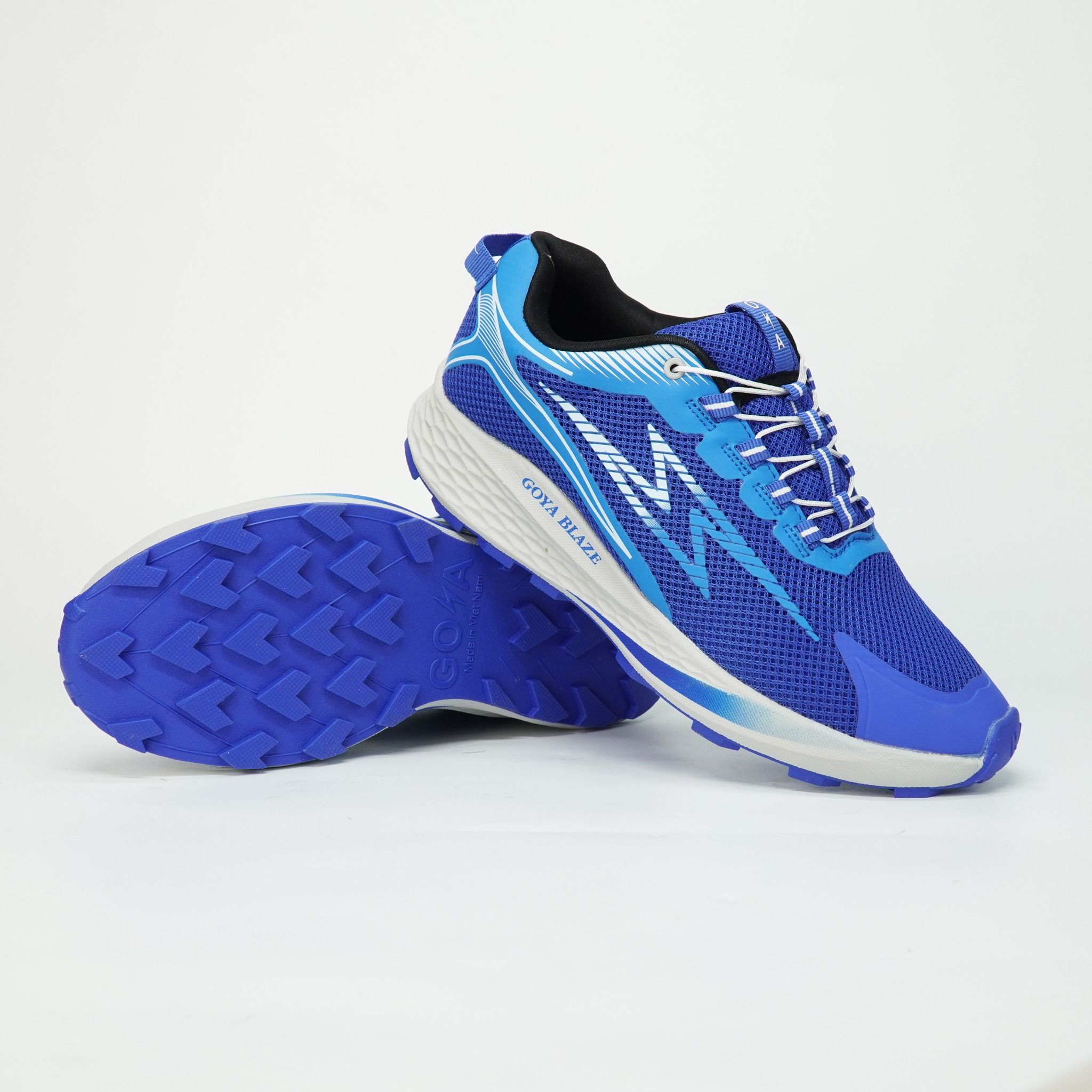  Giày Thể Thao Chạy Bộ, Leo Núi Nam Nữ Goya Trail Blaze Năm 2025 - Xanh Blue Đế Xám 