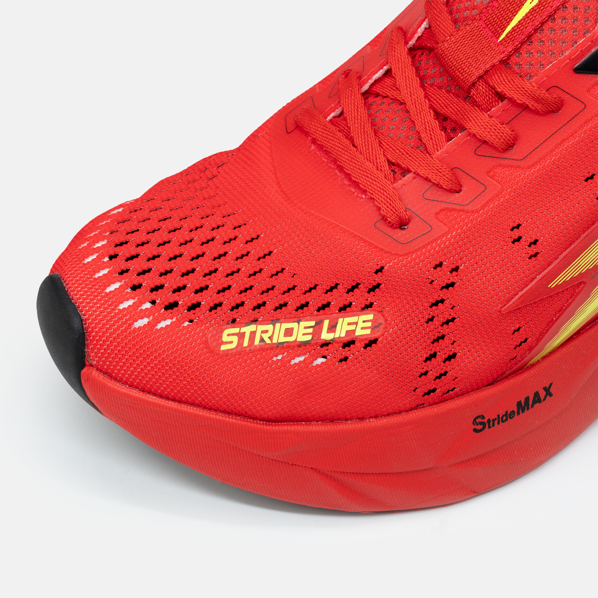  Giày Thể Thao Chạy Bộ Nam Nữ Goya Strides 3 Năm 2025 Đỏ Neon 