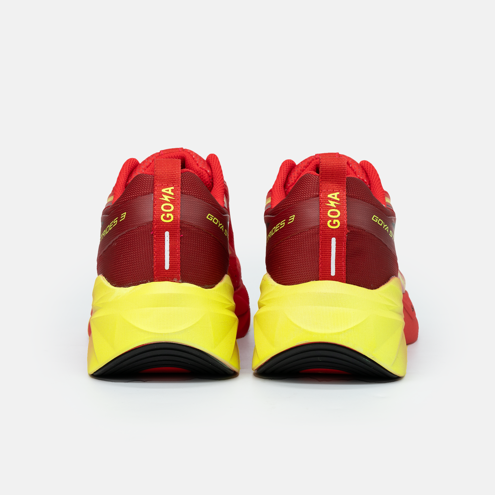  Giày Thể Thao Chạy Bộ Nam Nữ Goya Strides 3 Năm 2025 Đỏ Neon 