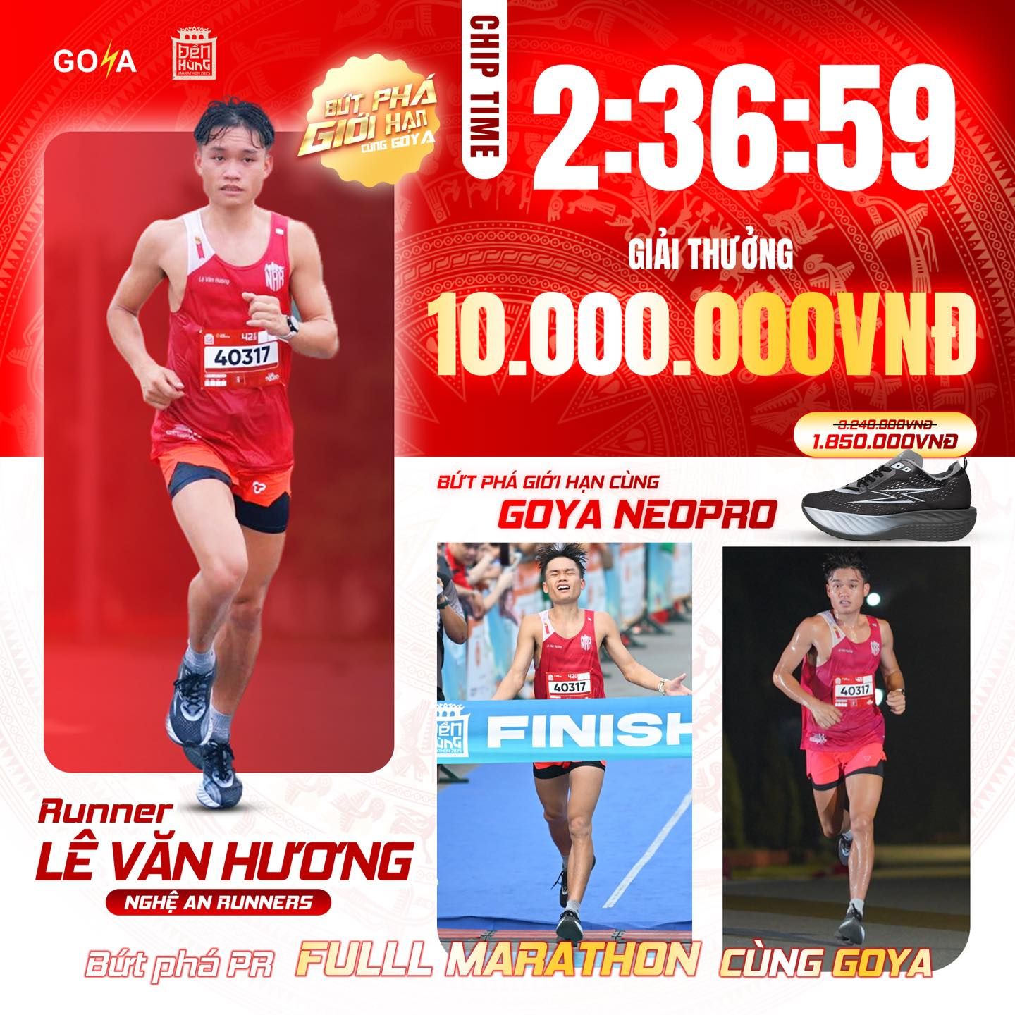  [NEW]Giày Thể Thao Chạy Bộ Nam Nữ Goya Neo Pro Full Carbon Năm 2025 Tím Trắng 