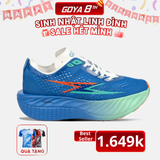  [NEW] Giày Thể Thao Chạy Bộ Nam Nữ Goya Neo Pro Full Carbon Năm 2025 Xanh Dương Cam 