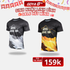 [GYSN] [NEW] Áo thun thể thao chạy bộ nam nữ NEVER GIVE UP full màu - Siêu nhẹ, thoáng mát, co giãn tốt