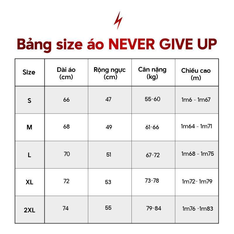  [GYSN] [NEW] Áo thun thể thao chạy bộ nam nữ NEVER GIVE UP full màu - Siêu nhẹ, thoáng mát, co giãn tốt 