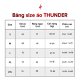  [GYSN] [NEW] Áo thun thể thao chạy bộ nam nữ T-Shirt THUNDER full màu - Co giãn 4 chiều, mềm mại và thoáng khí 
