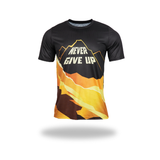  [GYSN] [NEW] Áo thun thể thao chạy bộ nam nữ NEVER GIVE UP full màu - Siêu nhẹ, thoáng mát, co giãn tốt 