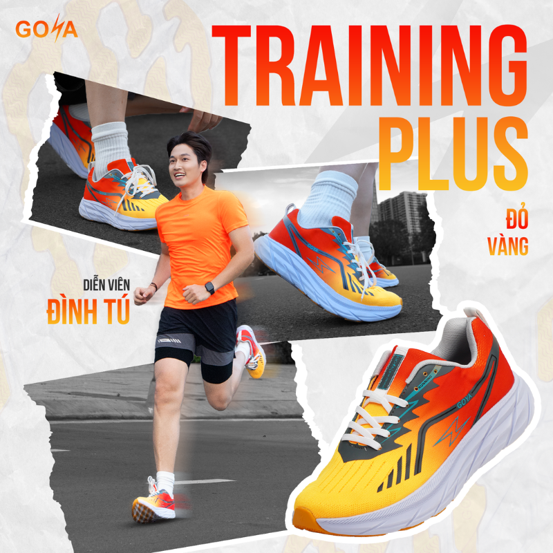  [SNGY] Giày Thể Thao Chạy Bộ Nam Nữ Goya Plus Năm 2025 Xanh Dương V2 