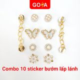  Bộ 10 Sticker Charm, Jibbitz trang trí dép GOYA 