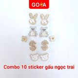  Bộ 10 Sticker Charm, Jibbitz trang trí dép GOYA 