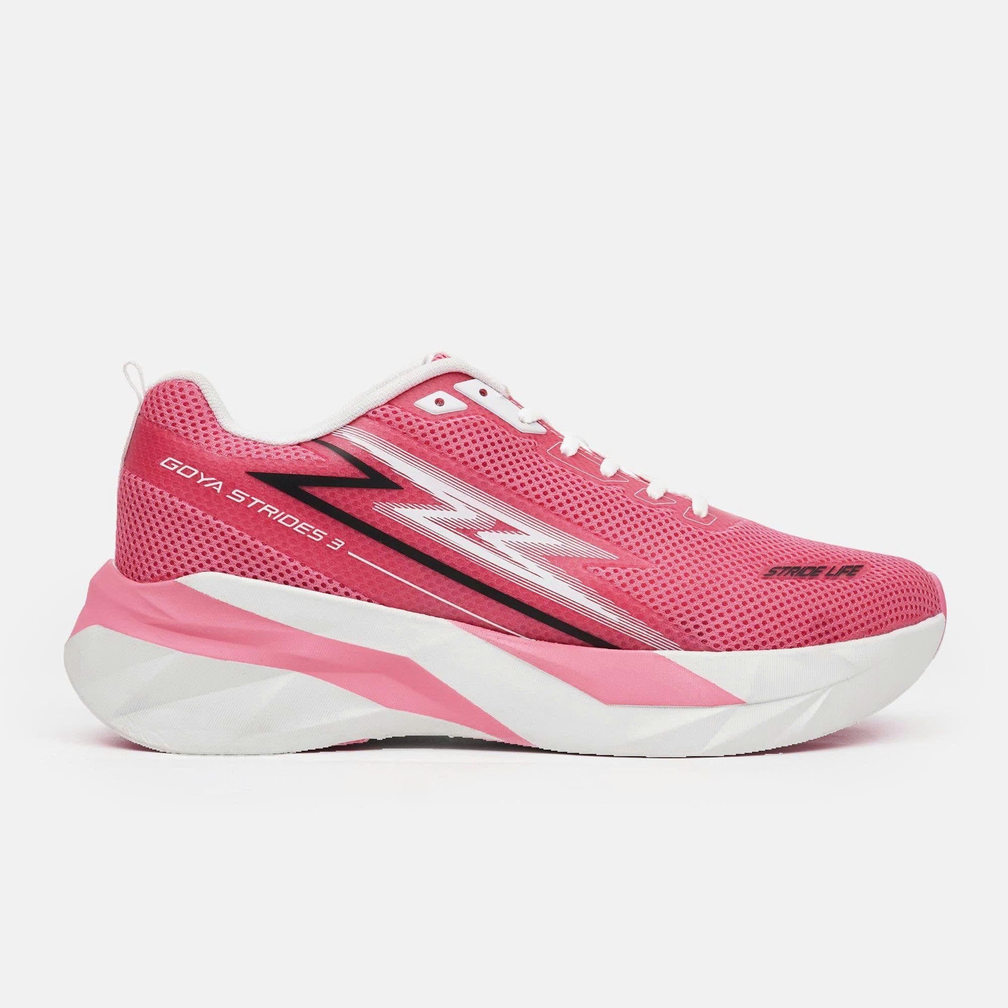  [SNGY] Giày Thể Thao Chạy Bộ Nam Nữ Goya Strides 3 Năm 2025 Hồng 
