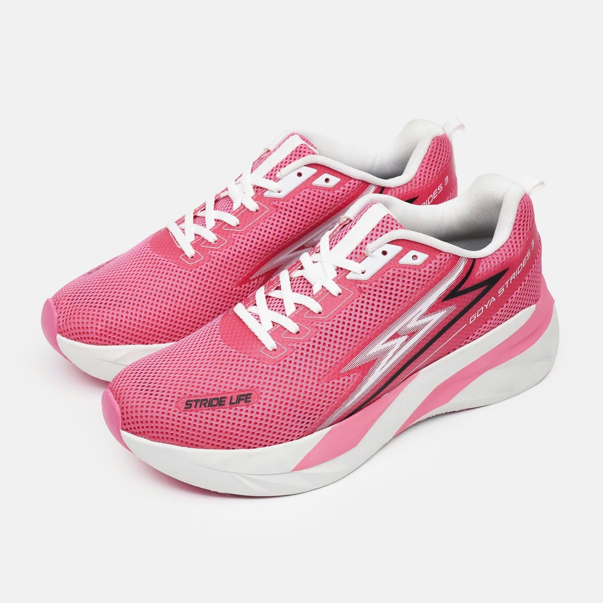  [SNGY] Giày Thể Thao Chạy Bộ Nam Nữ Goya Strides 3 Năm 2025 Hồng 