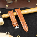  Dây da đồng hồ Kim Bảo WKVT3LVS12D vân Cá Sấu Lớn 