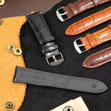  Dây da đồng hồ Kim Bảo WKVT3LVS12D vân Cá Sấu Lớn 