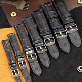  Dây da đồng hồ Kim Bảo WKVT3LVS12D vân Cá Sấu Lớn 