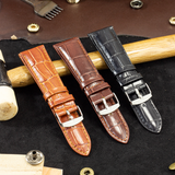  Dây da đồng hồ Kim Bảo WKVT3LVS12D vân Cá Sấu Lớn 