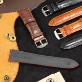  Dây da đồng hồ Kim Bảo WKVT3LVS12D vân Cá Sấu Lớn 