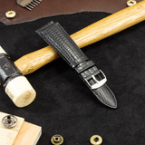  Dây da đồng hồ Kim Bảo WKVT3LKD12D vân Da Kỳ Đà 