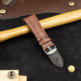  Dây da đồng hồ Kim Bảo WKVT3LVV12D vân Voi 