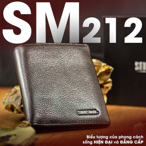  Ví da nam Smeraldo 212 Đứng 