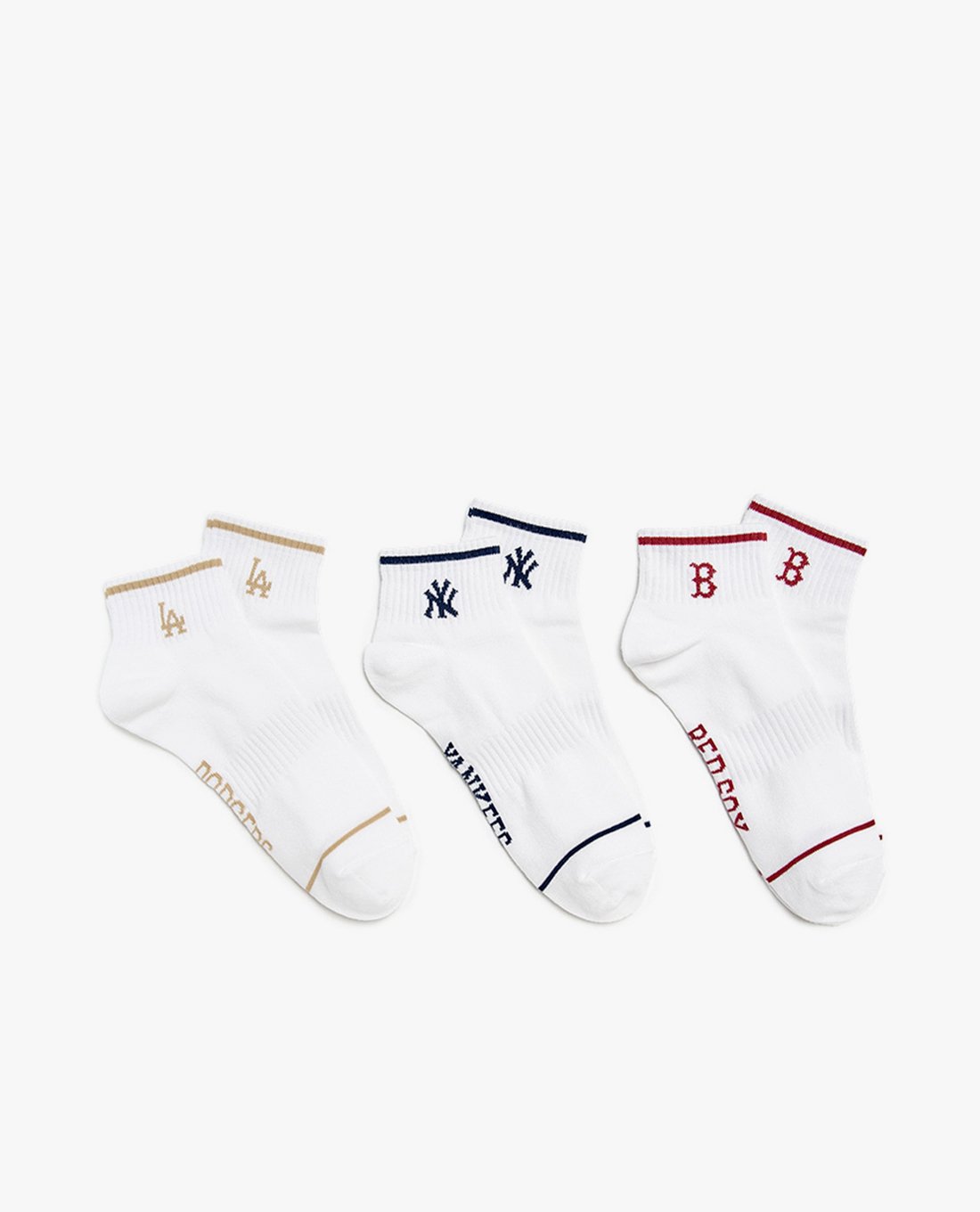 MLB - Set 3 vớ unisex cổ thấp thời trang