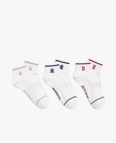  MLB - Set 3 vớ unisex cổ thấp thời trang 